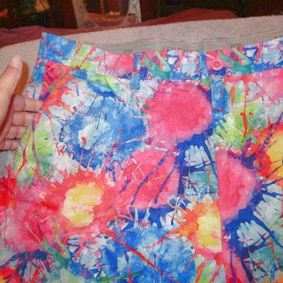 Hreski Men's Golf Shorts Size 40 Psycho Explosion Stretch Flex Waist Dry-FIT - Picture 2 of 9